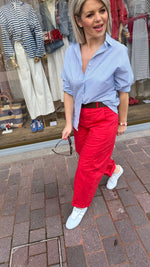 Afbeelding in Gallery-weergave laden, Hemd hart/ blauw/ GEMMA
