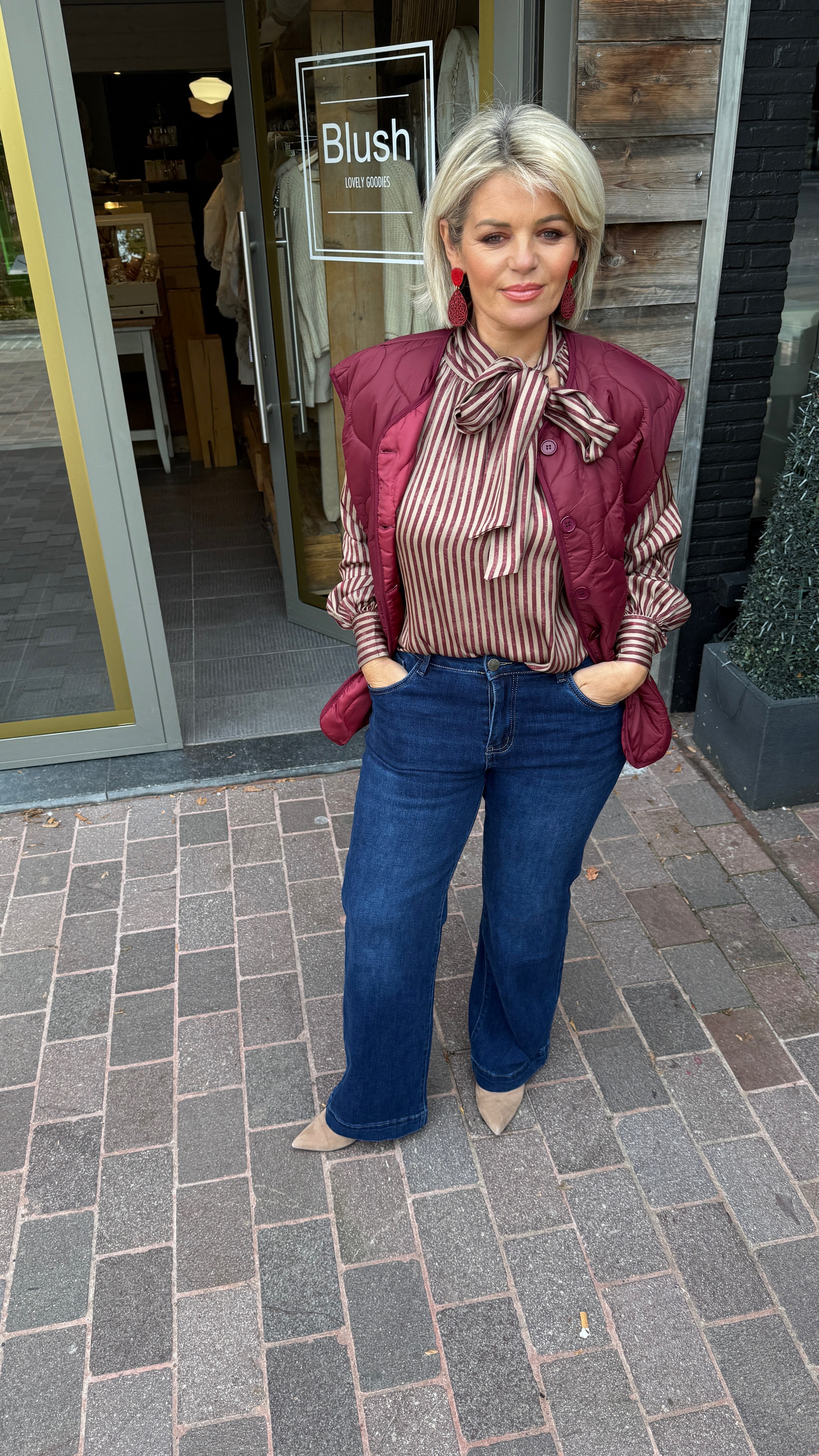 Bodywarmer/ bordeaux/ ANNA