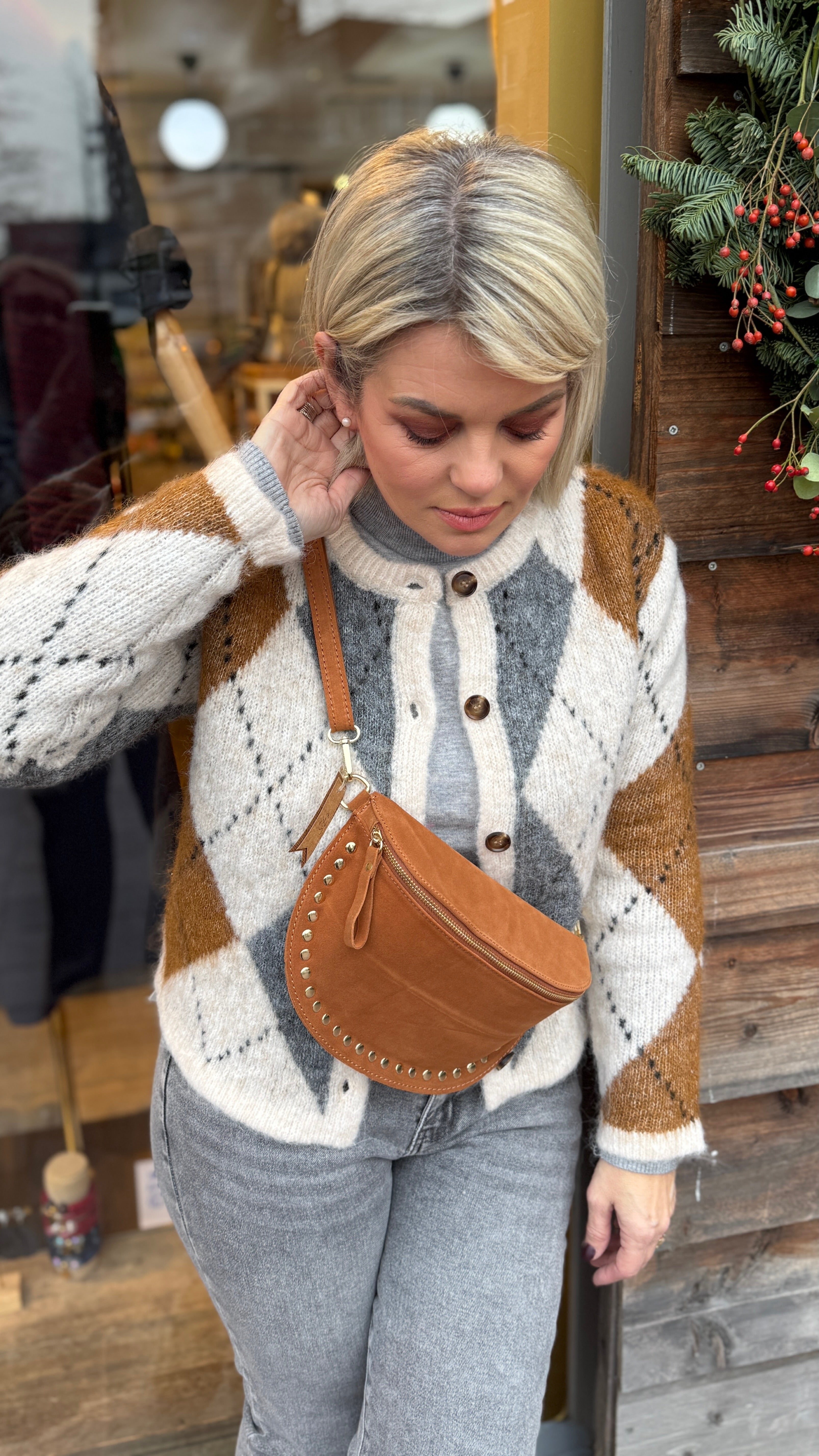 Cardigan/ Burlington ruit/ camel