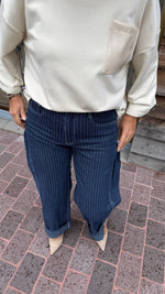 Afbeelding in Gallery-weergave laden, Jeans streep/ blauw/ JANE
