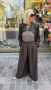 T-Shirt Streep/ MARINE