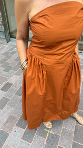 Strapless jurk/JULIETTE