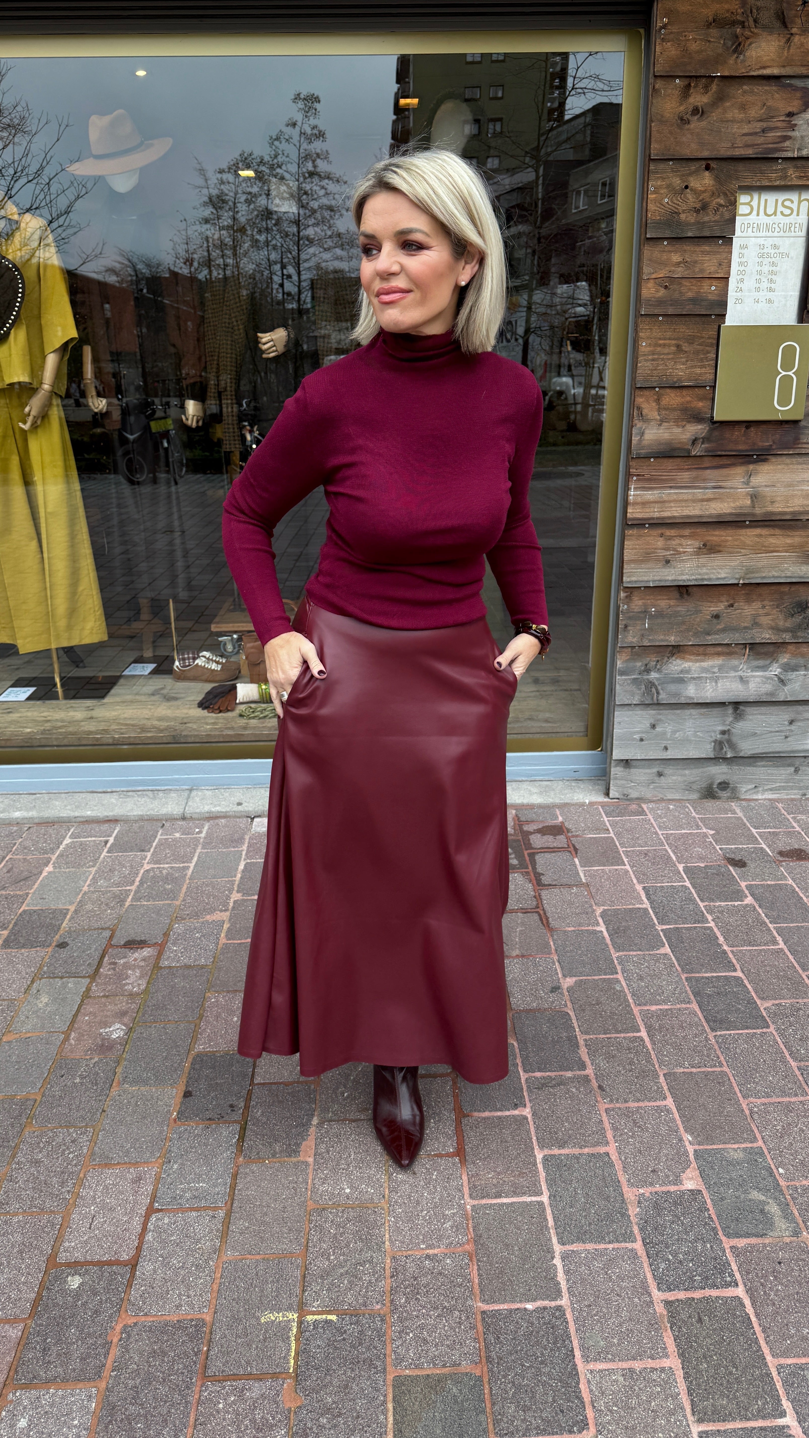 Rok/ lederlook/ MADDIE