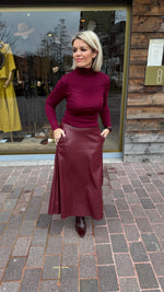 Afbeelding in Gallery-weergave laden, Rok/ lederlook/ MADDIE
