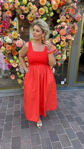 Jurk BILLIE/ oranjerood