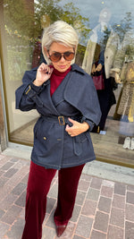 Afbeelding in Gallery-weergave laden, Trenchcoat jeans/kort/ HARVEY
