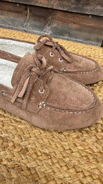 Afbeelding in Gallery-weergave laden, Suède bootschoen/camel/POPPY
