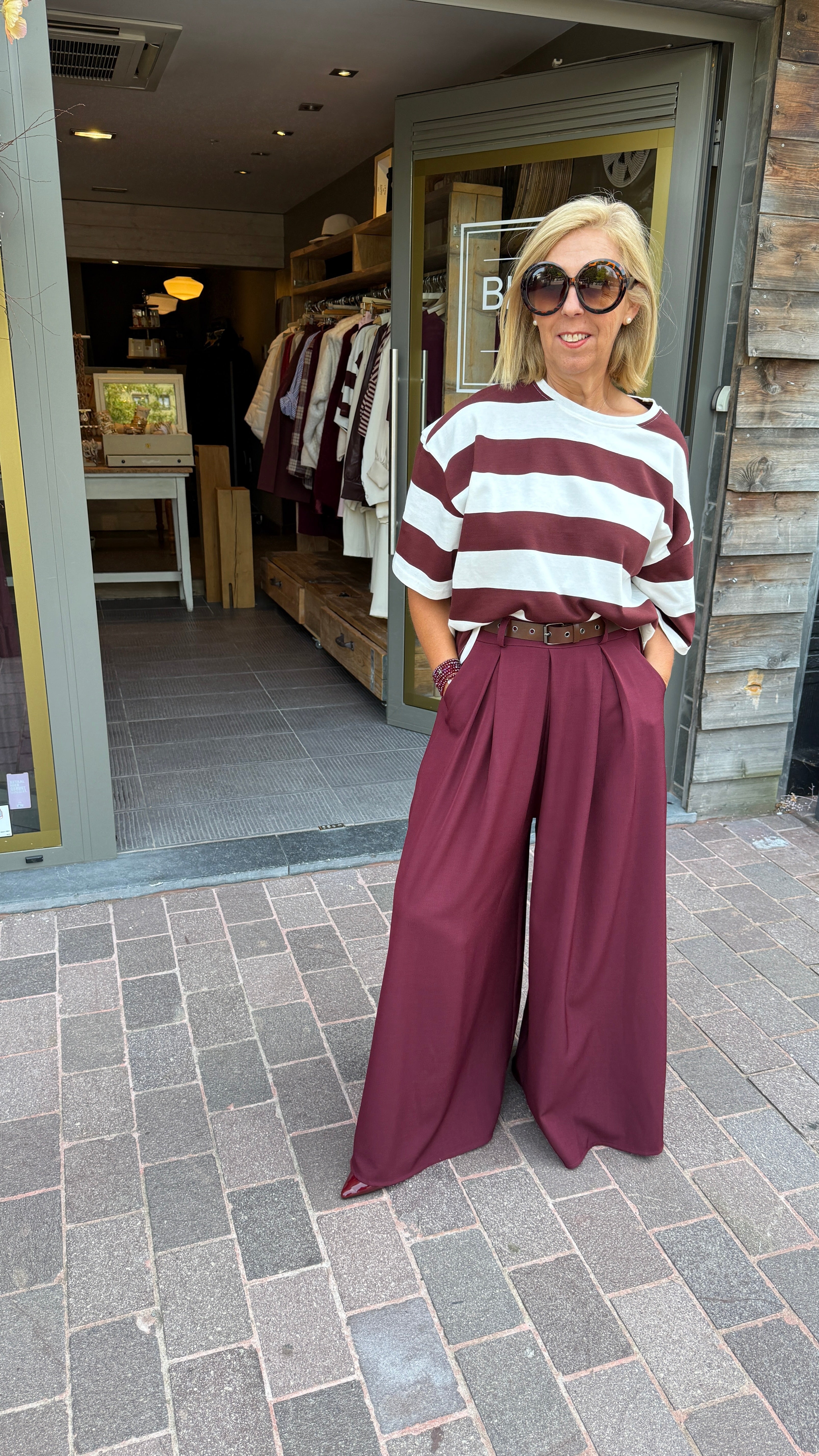 Broek wide leg/JUSTINE