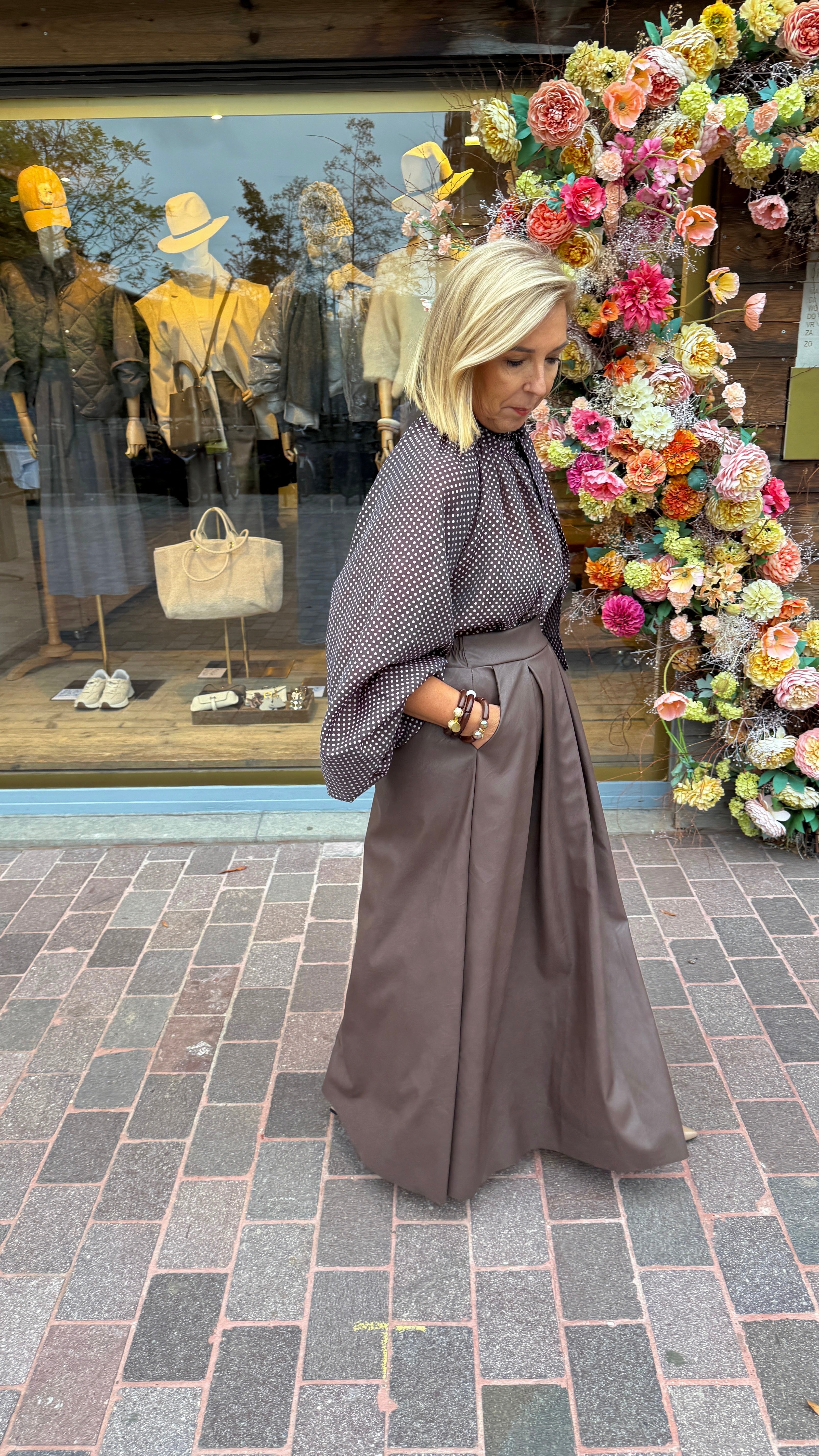 Rok/ lederlook/ JACLYN