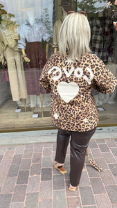 Vest/ leopard/ LOVE