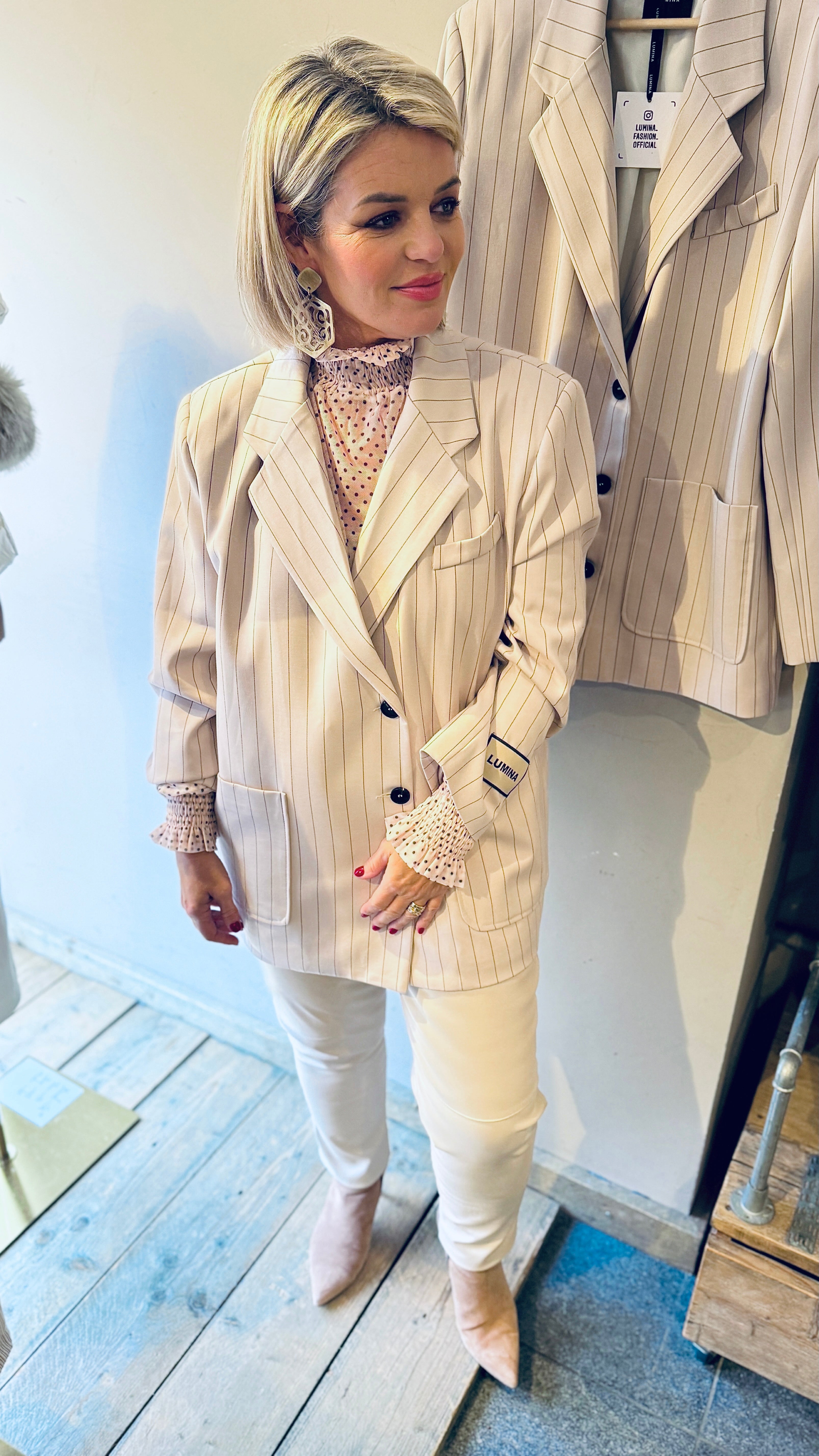 Blazer/ streep/FRÉDERIQUE