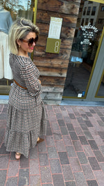 Afbeelding in Gallery-weergave laden, Jurk/ ruit/ beige/ LEA
