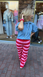 Afbeelding in Gallery-weergave laden, Broek streep/ JULIE
