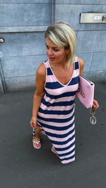 Afbeelding in Gallery-weergave laden, Jurk/ streep/ blauw/ LAURA
