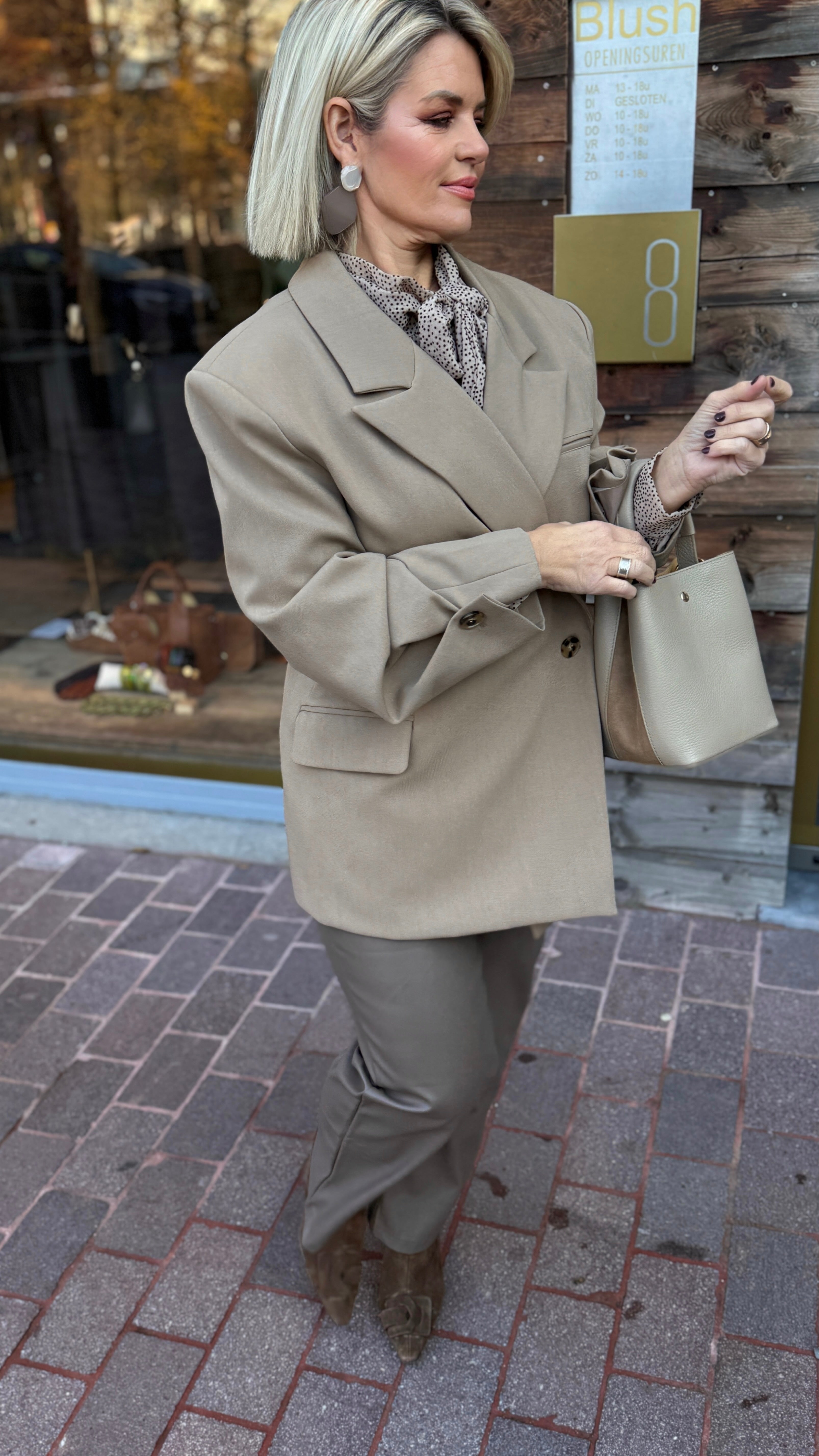Blazer taupe/ NOOR