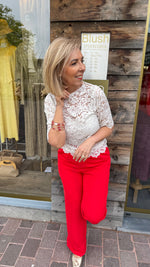 Afbeelding in Gallery-weergave laden, Kanten blouse
