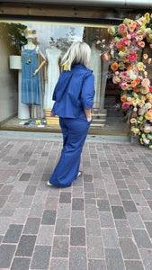 Blouse/blauw/LAO/BLACK ROSE