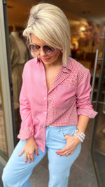 Afbeelding in Gallery-weergave laden, Hemd/ ruit/ rood/ DELPHI
