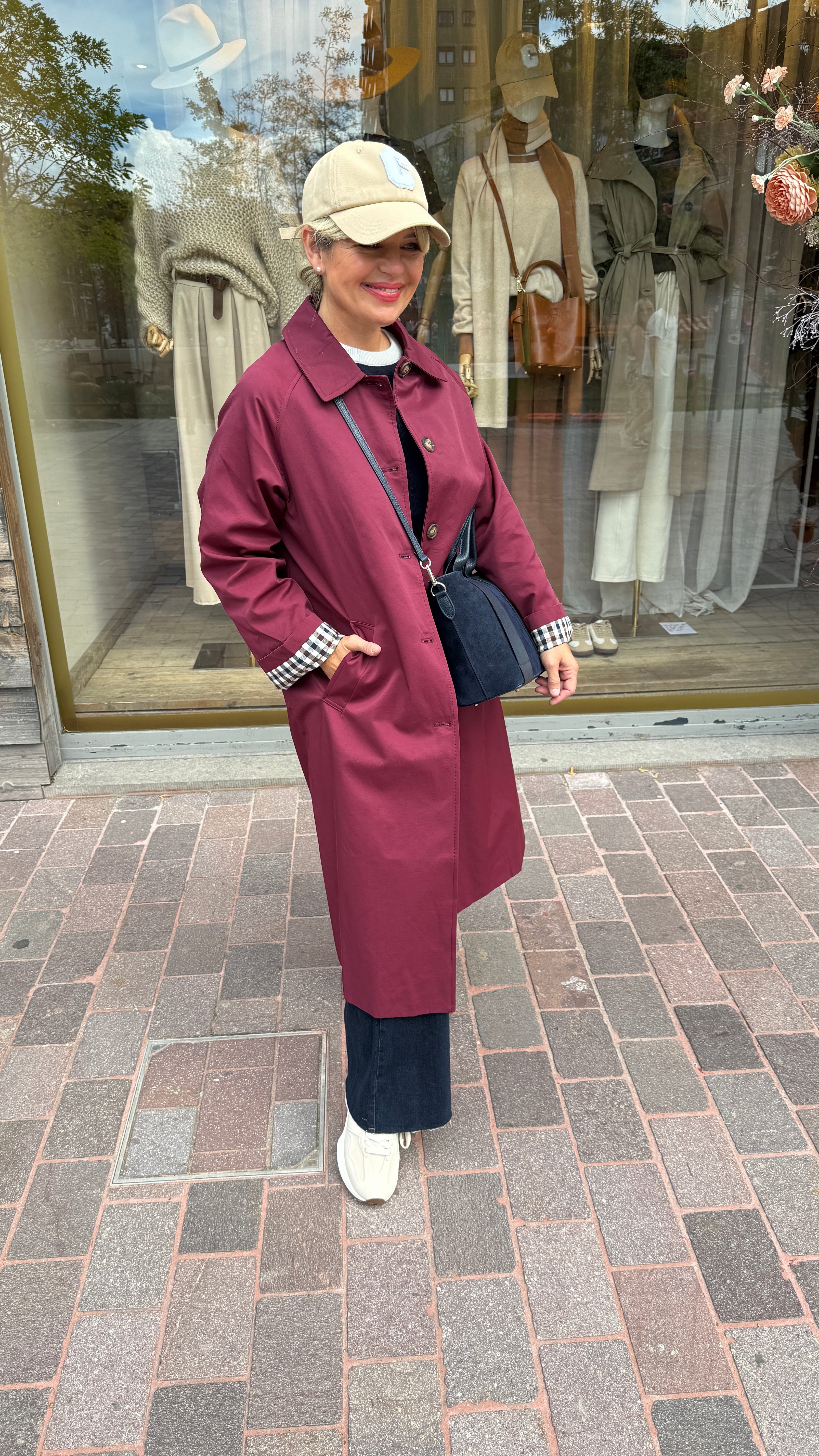 Trenchcoat bordeaux/LOUISE
