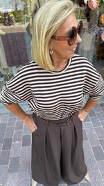 Afbeelding in Gallery-weergave laden, T-Shirt Streep/ MARINE
