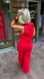 Afbeelding in Gallery-weergave laden, Jumpsuit/ rood/ CLAIRE
