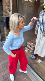 Afbeelding in Gallery-weergave laden, T-shirt Lange mouw/ knoop/ LIES
