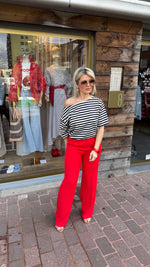 Afbeelding in Gallery-weergave laden, Pantalon rood/ JULIE
