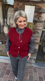 Afbeelding in Gallery-weergave laden, Vest/ knoop/ JASMINE
