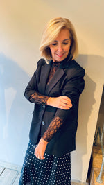 Afbeelding in Gallery-weergave laden, Blazer zwart/ FABIENNE
