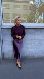 Afbeelding in Gallery-weergave laden, Satinlook rok/ IRMA
