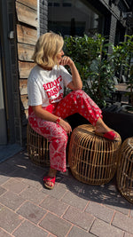 Afbeelding in Gallery-weergave laden, Broek/paisley/rood
