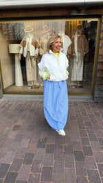 Afbeelding in Gallery-weergave laden, Rok blauw/ streep / ALEXANDRA
