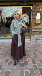 Afbeelding in Gallery-weergave laden, Trui streep/ MILLE/ grijs
