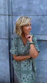 Afbeelding in Gallery-weergave laden, Jurk/ Paisley/ groen/ COLETTE
