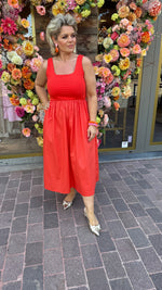Afbeelding in Gallery-weergave laden, Jurk BILLIE/ oranjerood
