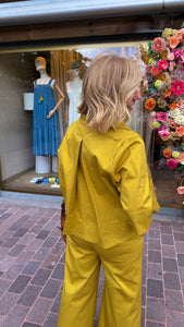 Blouse/ mosterdgeel/LAO/ BLACK ROSE