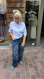 Afbeelding in Gallery-weergave laden, Jeans broderie/ LIA

