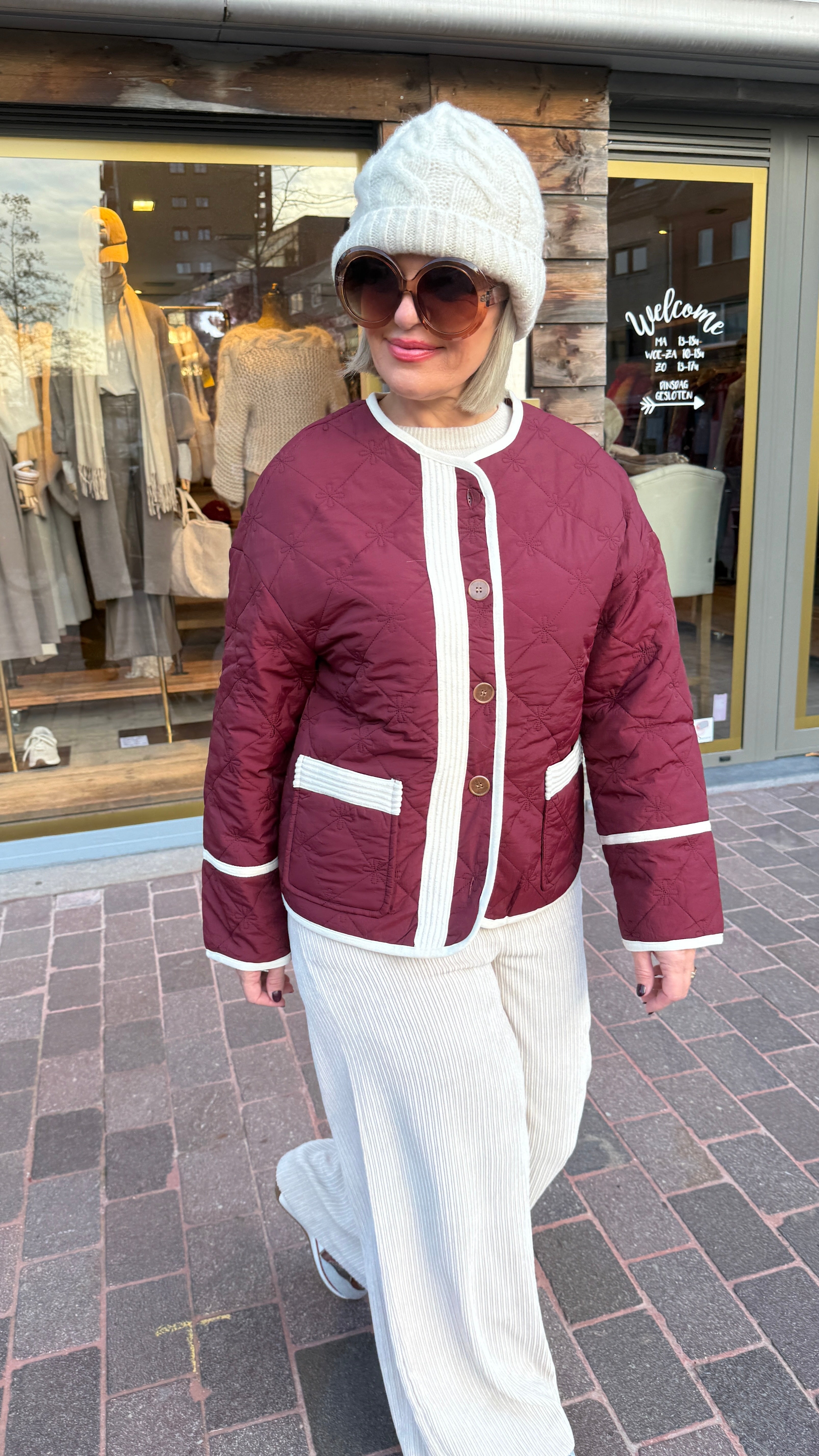 Doorstikte jas/KARLIJN