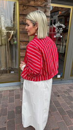 Afbeelding in Gallery-weergave laden, Vest/ streep/ rood/MILOU
