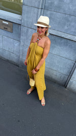 Afbeelding in Gallery-weergave laden, Jurk kralen/ anijs/ groen
