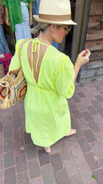 Afbeelding in Gallery-weergave laden, Maxidress/ fluogeel/ MAXIME
