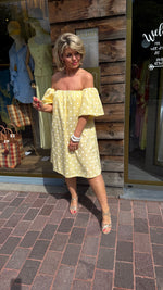 Afbeelding in Gallery-weergave laden, Jurk/ geel/ polkadot
