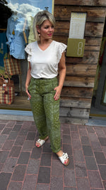 Afbeelding in Gallery-weergave laden, Broek/groen/ Paisley
