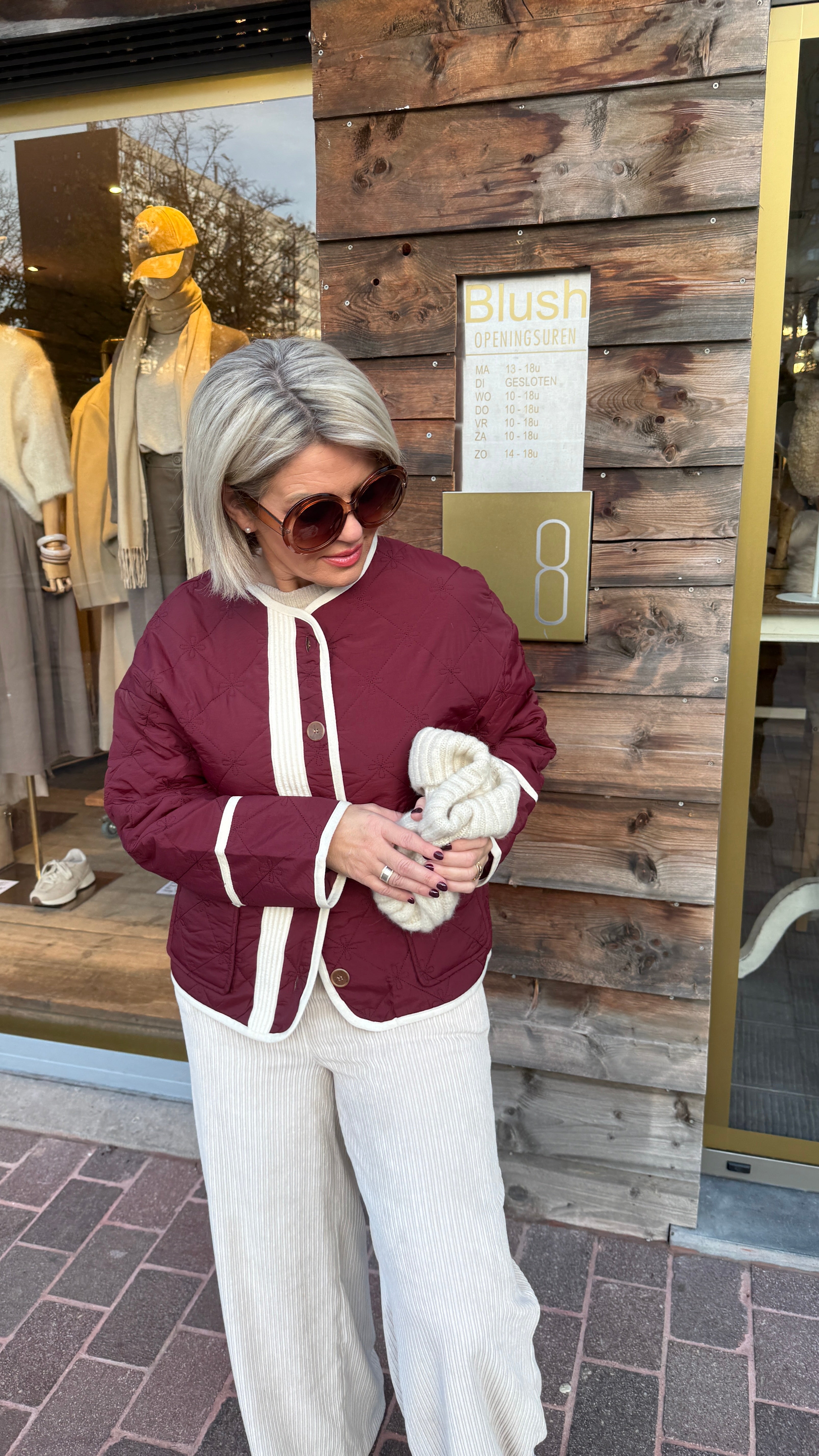 Doorstikte jas/KARLIJN