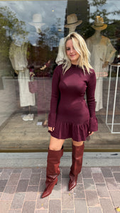 Jurk ruffle/ ESMÉE