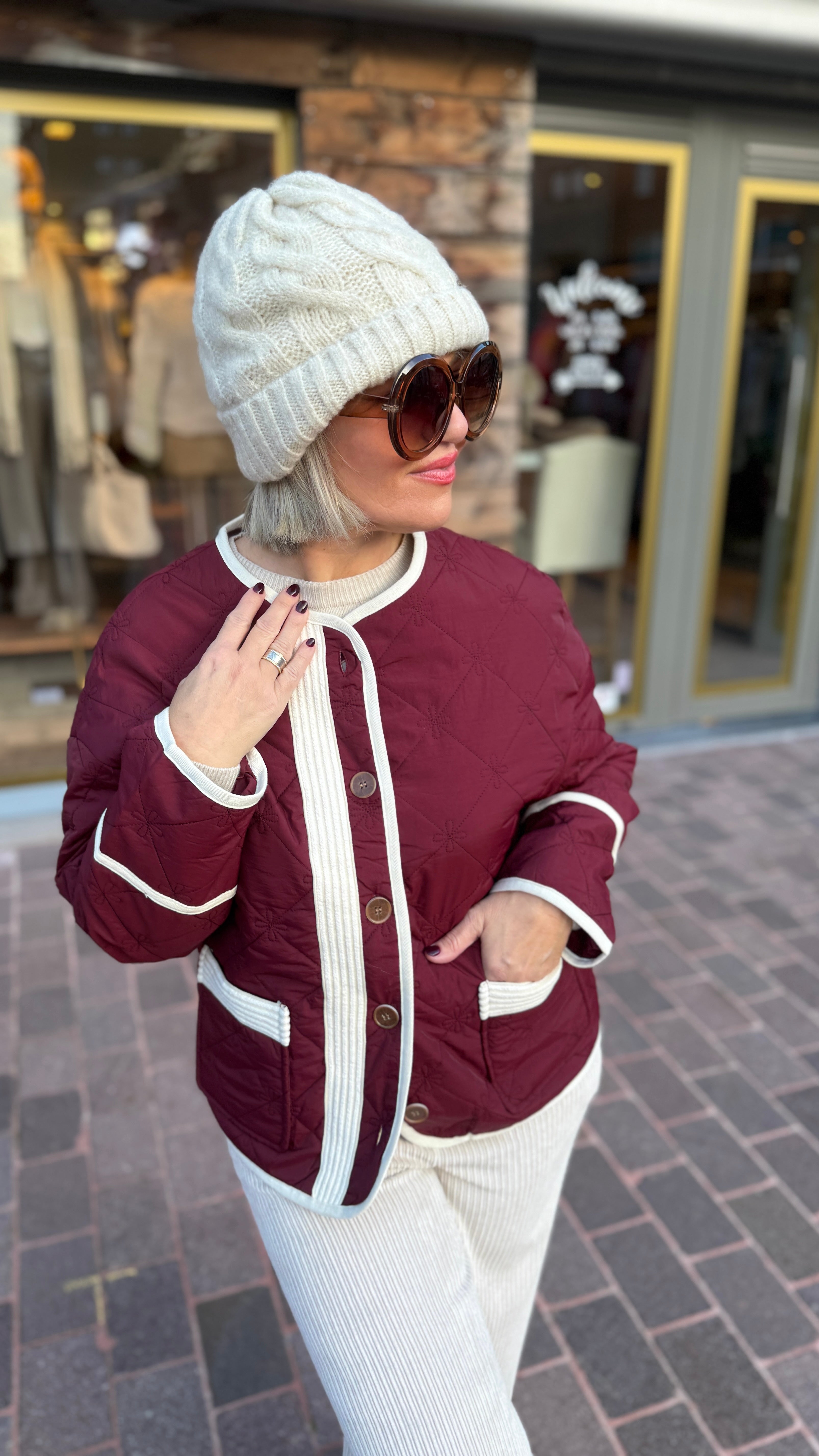 Doorstikte jas/KARLIJN