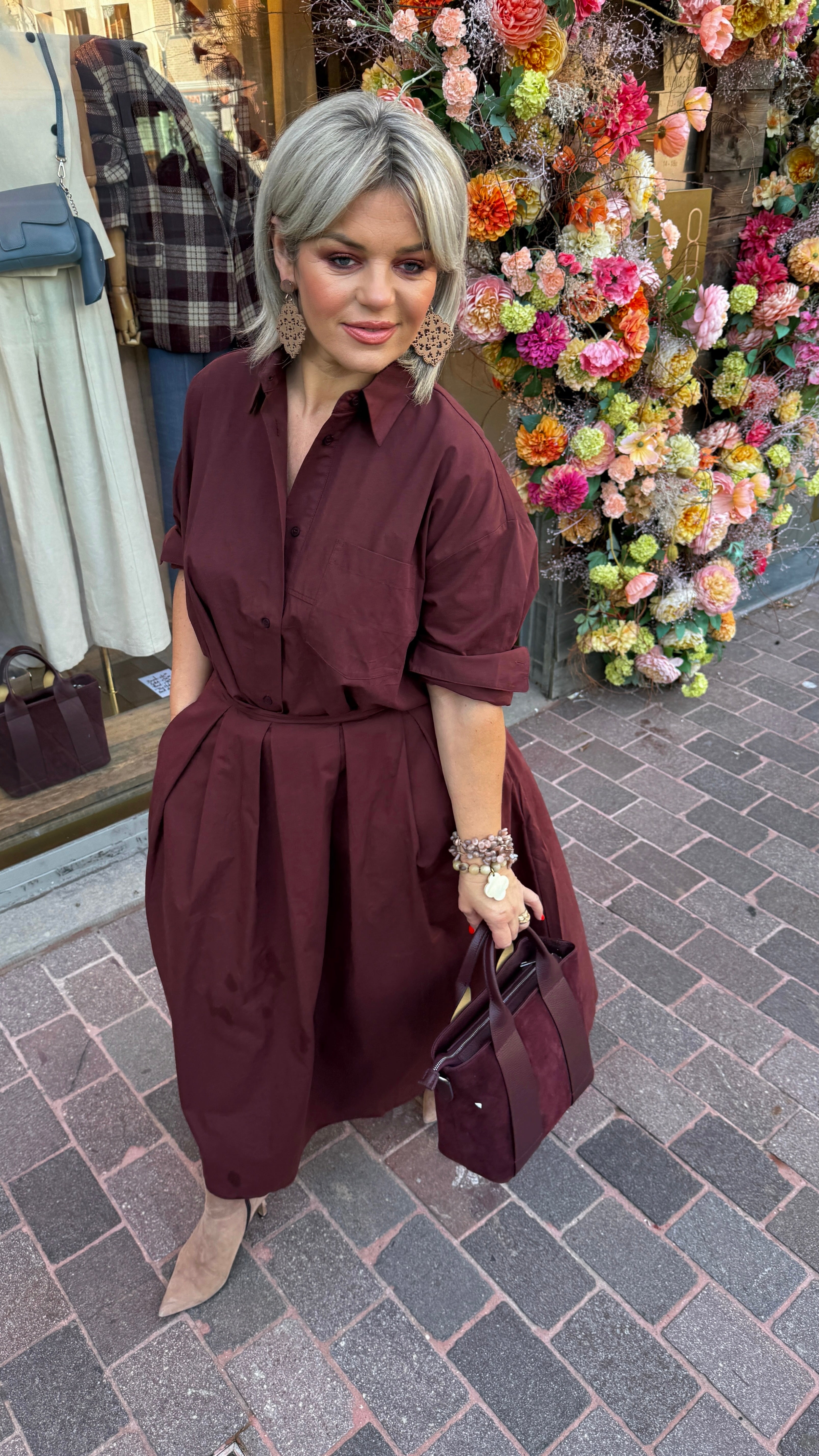Rok /GEORGETTE/ MARRON