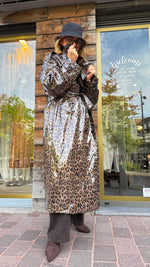 Afbeelding in Gallery-weergave laden, Trenchcoat/ leopard/ PU/ JEANIE
