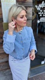 Afbeelding in Gallery-weergave laden, Jeansjas/ lichtblauw/ SIENNA
