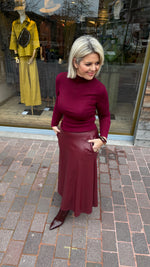 Afbeelding in Gallery-weergave laden, Rok/ lederlook/ MADDIE
